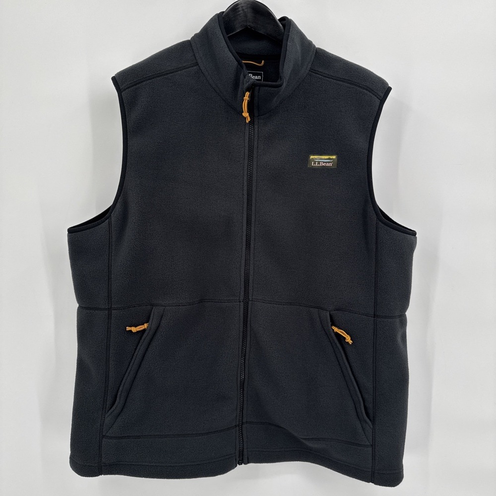 L.L. Bean Mountain Classic Fleece Vest Mens XXL Charcoal Goprpcore Outdoors